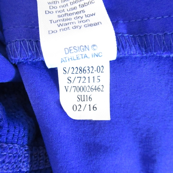 Athleta Vibrant Blue Pleated Skort - Picture 5 of 6